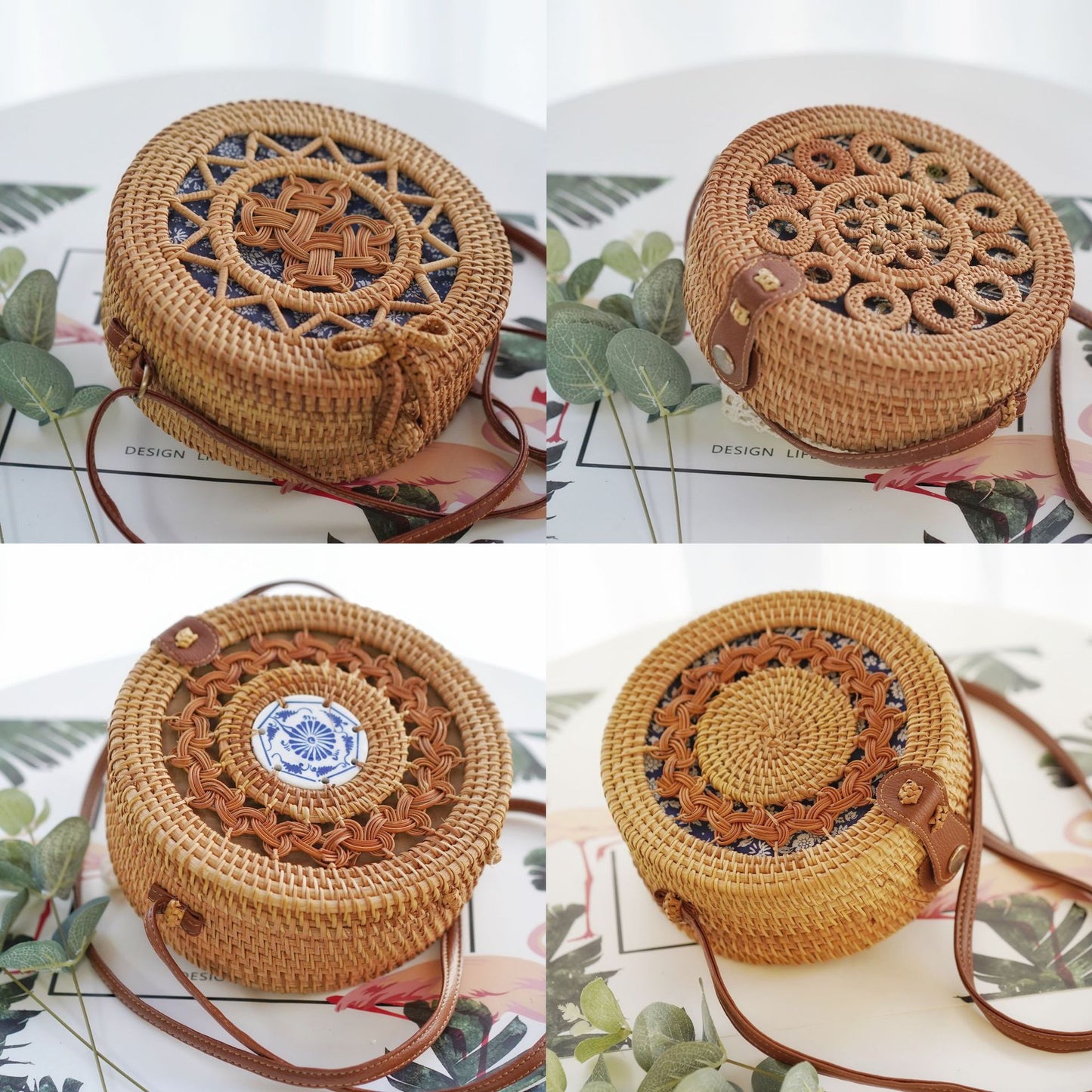 Adorable Handmade Rattan Beachware Handbags