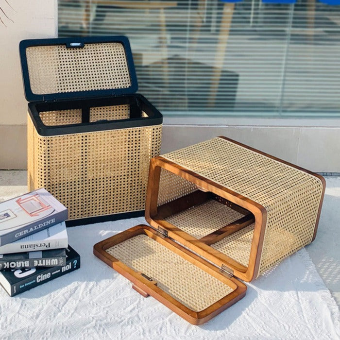 Solid Wood Premium Storage Rattan Box - For Planet Sake 