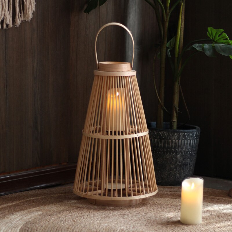 Bamboo Candlestick Floor Lantern - Forplanetsake
