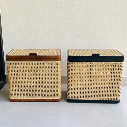 Solid Wood Premium Storage Rattan Box - For Planet Sake 