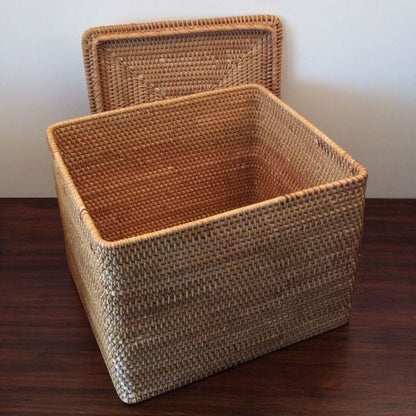 NatureNest Premium Handwoven Rattan Laundry Basket - Forplanetsake