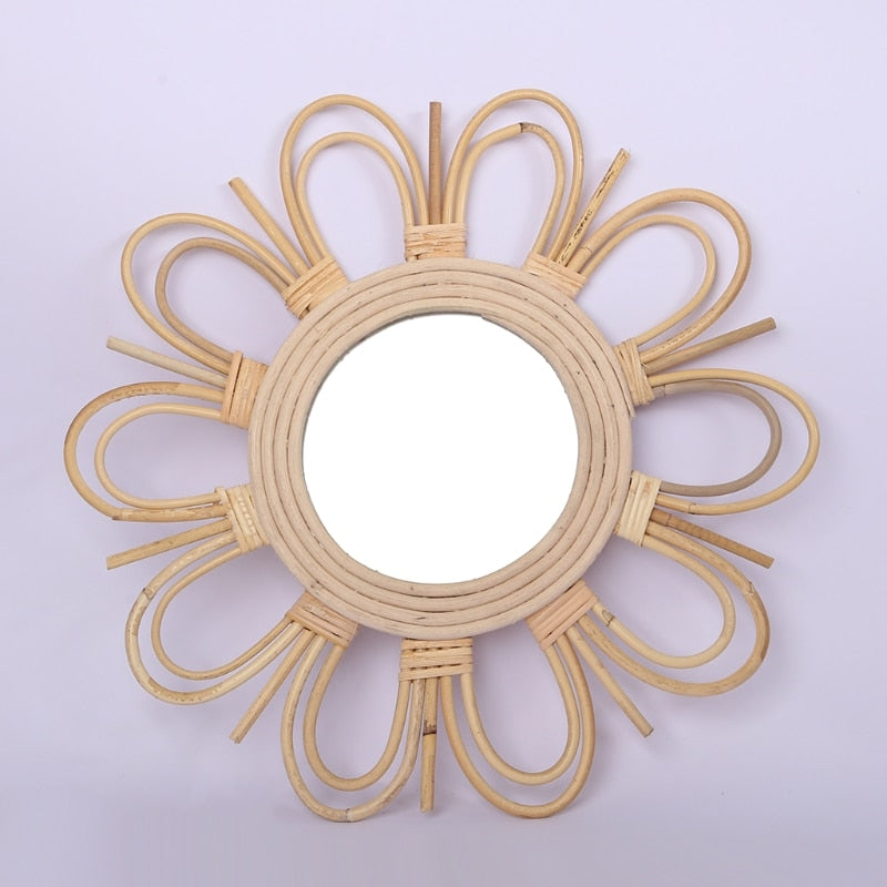 Woven Rattan Dressing Mirror