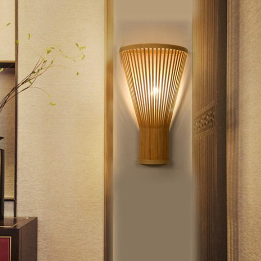 Vintage Night Lights with Creative Bamboo Wall Lamp