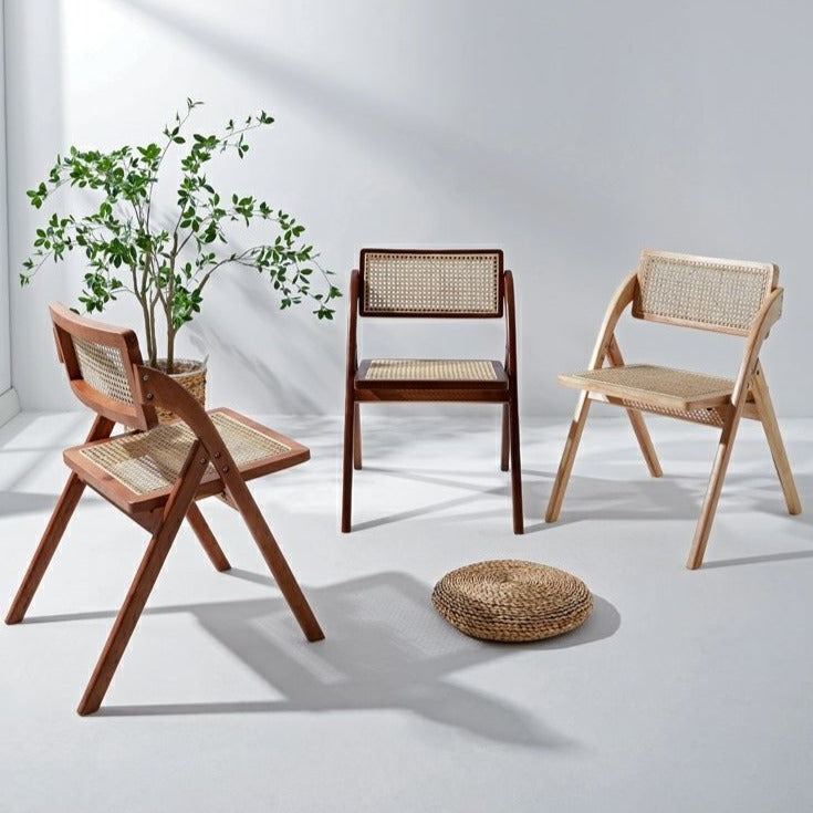 Foldable Nordic Solid Wood Chair