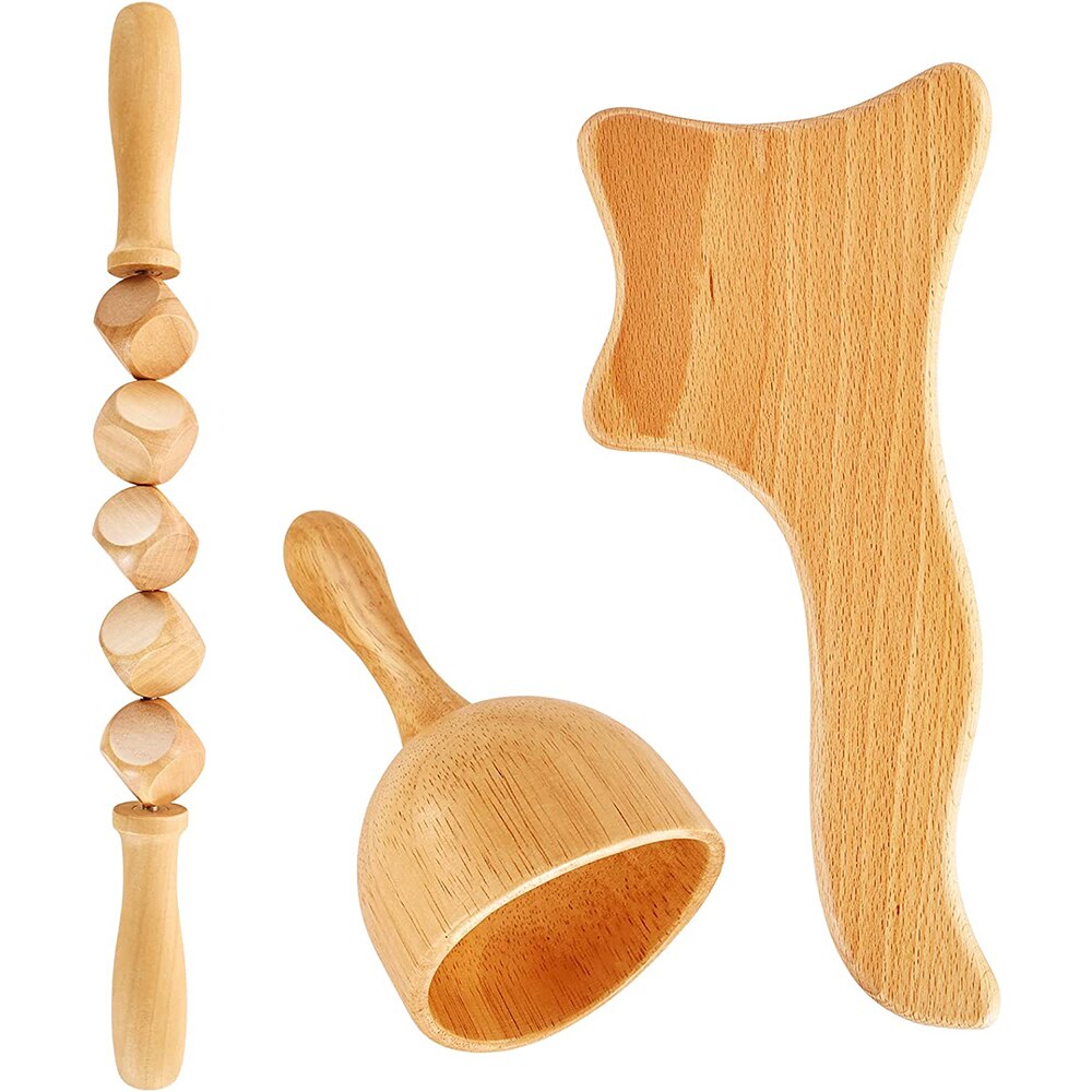 Wooden Massage and Muscle Relaxation Tool Set