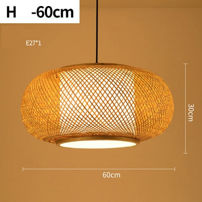 Handmade Bamboo & Wicker Pendant Lampshade and Chandeliers