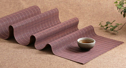 Eco-friendly Chinese Style Natural Bamboo Vintage Table Runner - Forplanetsake