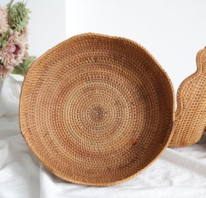 Natural Handwoven Rattan Fruit Baskets Storage Bowls and Decorative Baskets