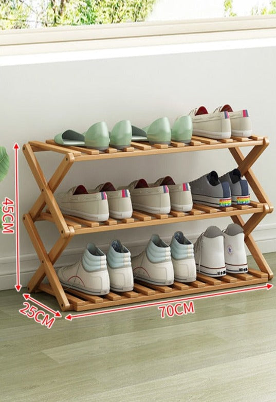 Bamboo shoe sale cabinet