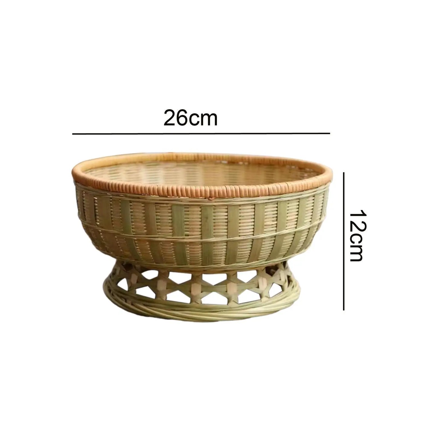 Handmade Countertop Multipurpose Bamboo Storage Basket