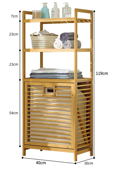 Laundry Hamper with Shelves & Tilt Out Basket