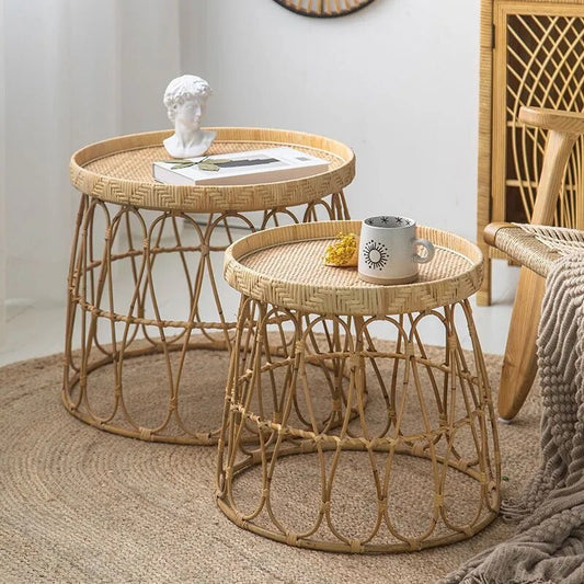Nordic Style Rattan Coffee Table
