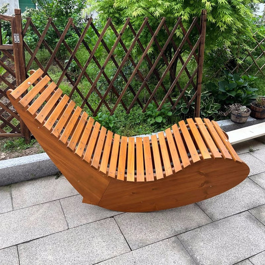 Wooden Chase Rocking Lounge Chair