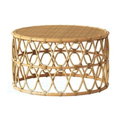 Nordic Style Real Woven Rattan Round Table