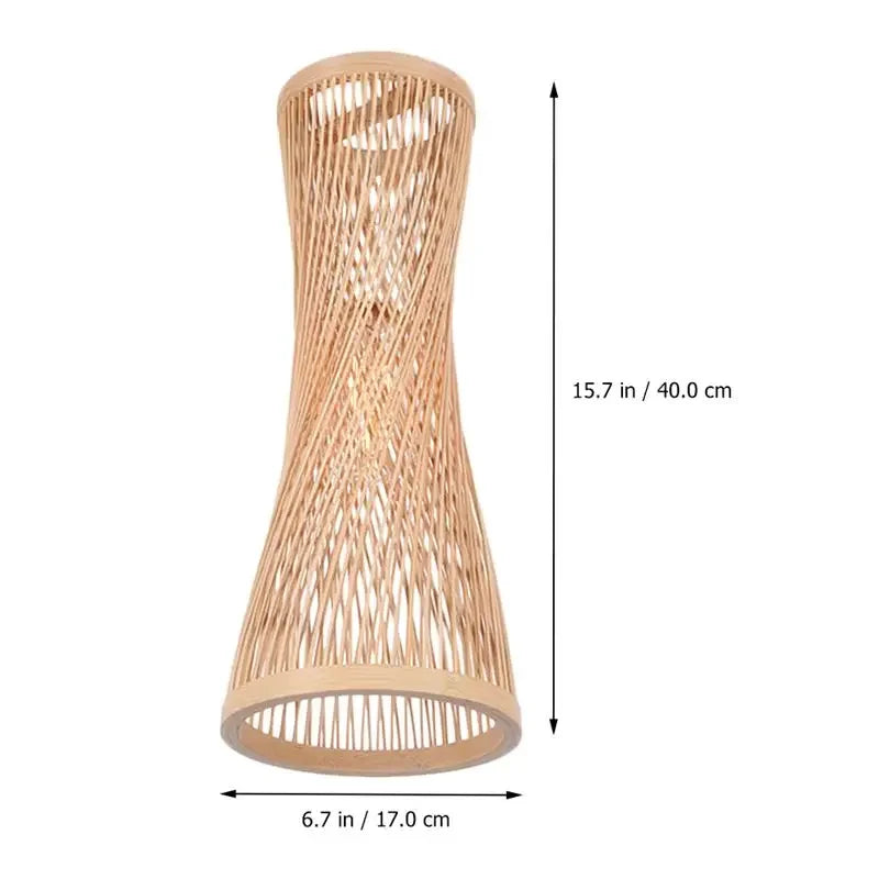 Twisted Bamboo Hanging Ceiling Lights