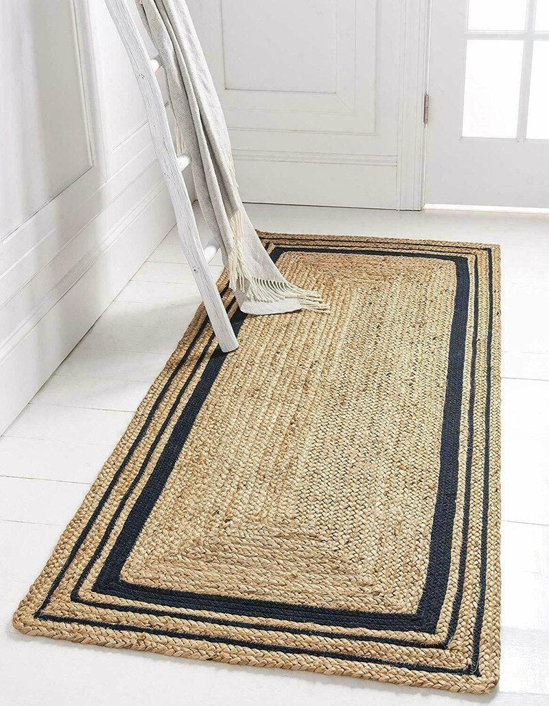 Natural Jute Country Style Carpet Rug