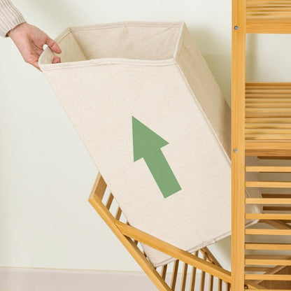 Laundry Hamper with Shelves & Tilt Out Basket - Forplanetsake
