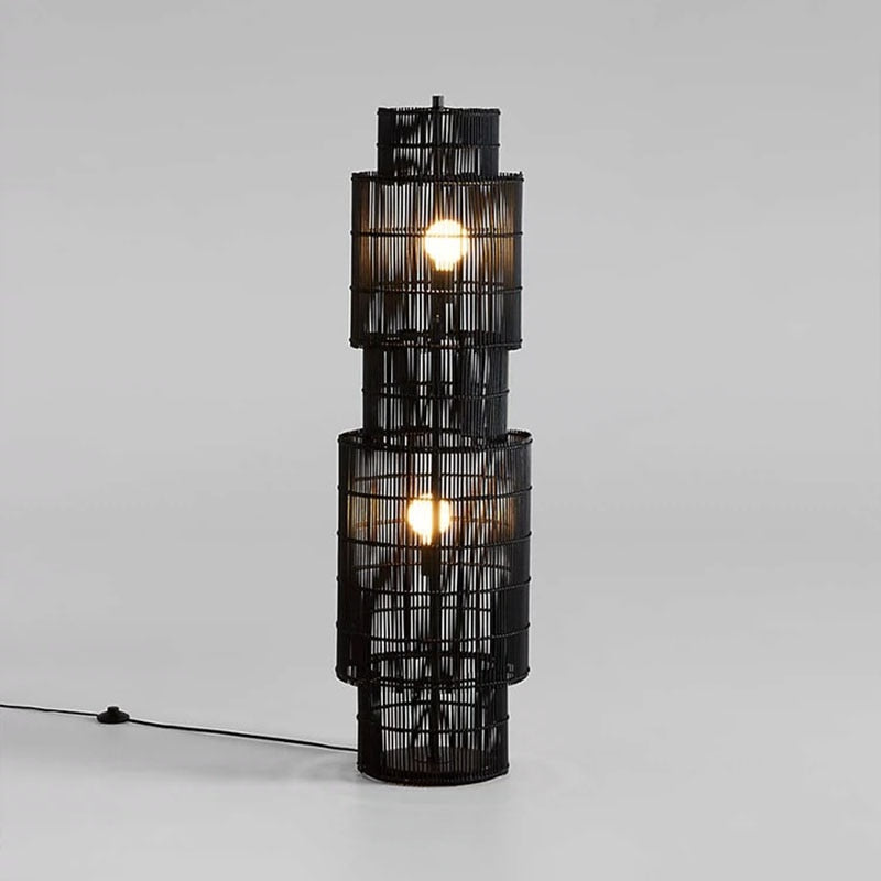 Nordic Style Handmade Decorative Rattan Floor Lamp - Forplanetsake