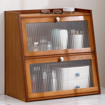 Retro Style Multipurpose Bamboo Storage Cabinet Drawer - Forplanetsake