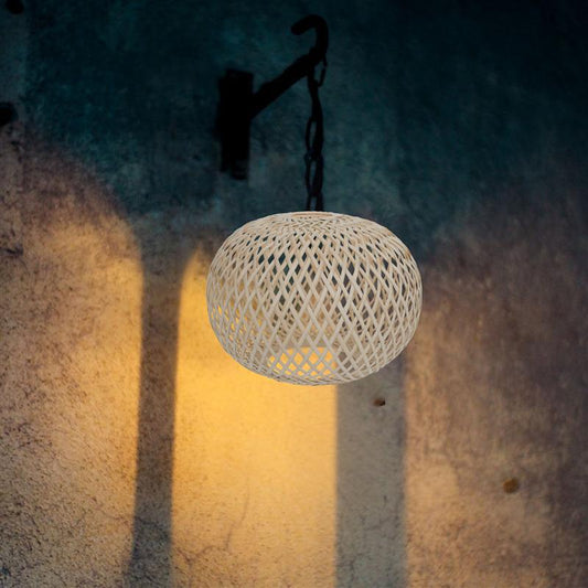 Rattan Hanging Basket Light Lampshade - Forplanetsake