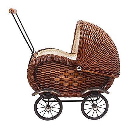 Nordic Style Hand-woven Natural Rattan Toy Trolley and Baby Room Decor - Forplanetsake