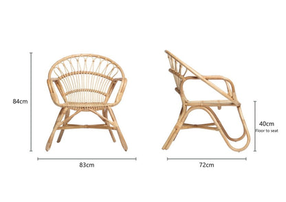 Natural Cane Chair (Nordic Style)
