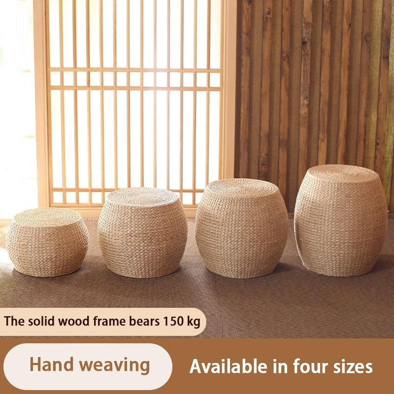 Round Rattan Multipurpose Stool - Forplanetsake