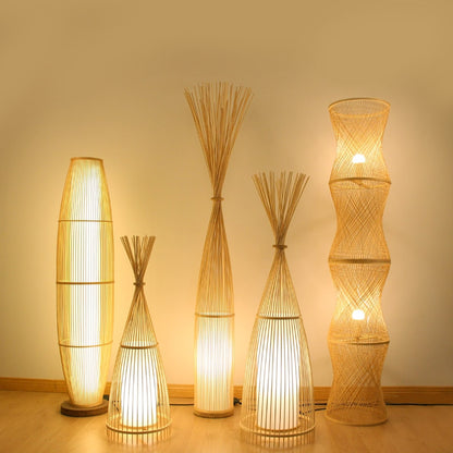 Zen Style Bamboo Floor Lamp - Forplanetsake
