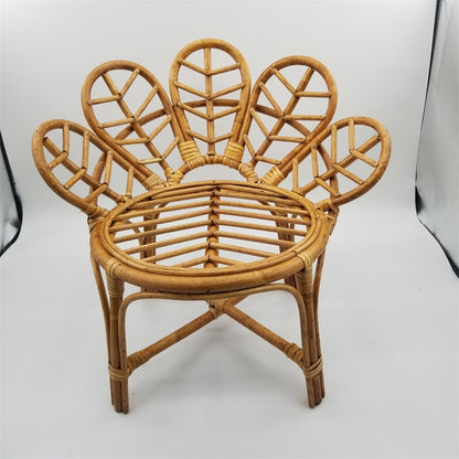 Newborn Photography Prop Vintage Rattan Flower Chair - Forplanetsake