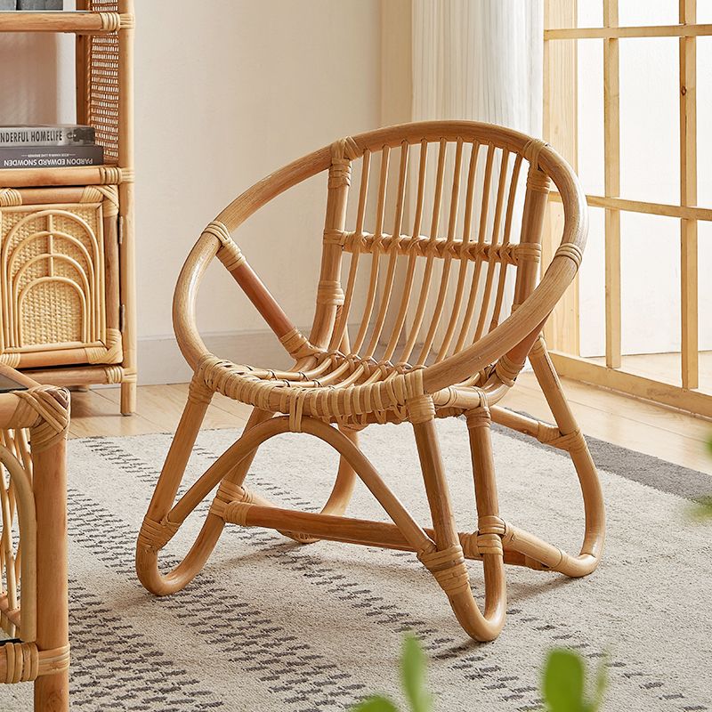 Real Rattan Handmade Small Chair, Nordic Countryside Kids Chair - Forplanetsake