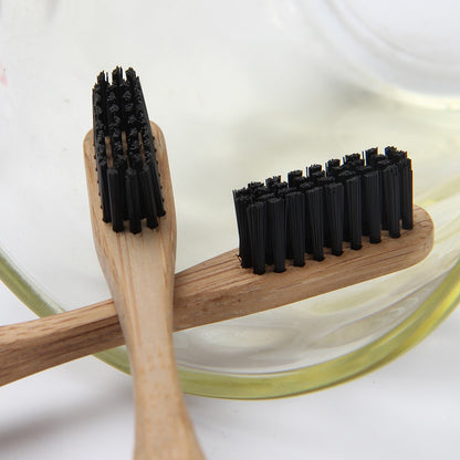 Bamboo Toothbrush with activated charcoal bristles - Forplanetsake