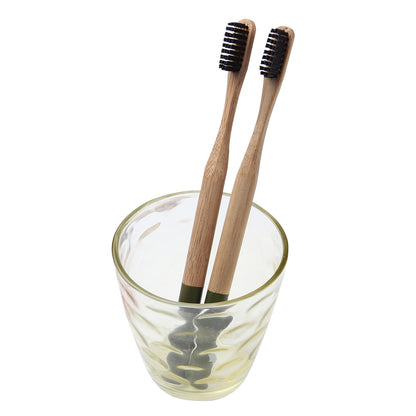 Bamboo Toothbrush with activated charcoal bristles - Forplanetsake